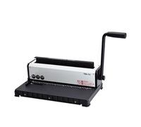 Binding Machine, TD-13 Double Wire Punching Binding Machine 3 in 1 A4 Size Books Wire-O Binder, for Office, School, Business