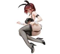 Binding Original Character 1/4 Myopia Sister Bunny Statue, 18 cm