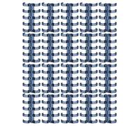 Binding Rings Segmented Design, Plastic Rings 11mm, 20 Pieces - Holds 60 Sheets, Easy Opening and Closing, Office and School Use (Blue)