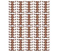 Binding Rings Segmented Design, Plastic Rings 11mm, 20 Pieces - Holds 60 Sheets, Easy Opening and Closing, Office and School Use (Amber Yellow)