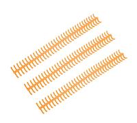 Binding Spine Rings 12mm Diameter, 34 Holes, 10PCS Durable (Orange) | Plastic material, Strong adhesion, Long-lasting use, Convenient for office, home