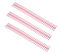 Binding Spine Rings 12mm Diameter, 34 Holes, 10PCS Durable (Pink) | Plastic material, Strong adhesion, Long-lasting use, Convenient for office, home