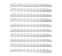 Binding Spines Plastic Comb Spiral Coil 26 Holes 100 Sheet Capacity Manual Operation Transparent ABS for Office Student Loose Leaf Paper 10Pcs