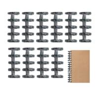 Binding Strips 5 Holes Binding Comb 5 Rings Translucent Binding Wire Notebook Strips Notebook Snap Split Binding Strips Binding Wire Binding Combs for Scrapbook Photo Albums