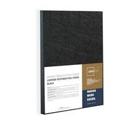 Binditek 50 Pack A4 Leather Textured Polycovers, 300 Microns, Plastic Binding Presentation Back Covers, Square Corners, Un-Punched