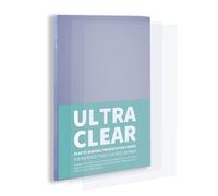 Binditek 50 Pack A4 PET Clear Binding Covers, 150 Microns, Ultra Clear Binding Front Covers, Square Corners, Un-Punched