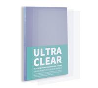 Binditek 50 Pack A4 PET Clear Binding Covers, 200 Microns, Ultra Clear Binding Front Covers, Square Corners, Un-Punched