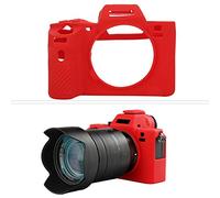 Bindpo Silicone Camera Case for Sony Alpha A72 A7R2 A7S2 A7II A7RII A7SII, Soft Rubber Shell Protective Cover Housing(Red)