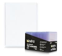 bindrz Premium Top Loaders, 100 pcs - 3” x 4” 35PT Clear Rigid Card Holders, Archival Safe Hard Plastic Protector for CCG TCG MTG and Sports Cards