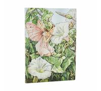 Paperblanks Journal Bindweed Fairy (Flower Fairies) Midi Unlined Softcover – Elastic Band Closure