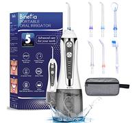 Binefia Water Flosser for Teeth Cordless with 5 Modes, 360° Oral Irrigator