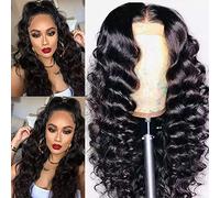 BINF Loose Deep 13x4 Front Wigs Lace Front Wig Brazilian Virgin Hair for Black Women P