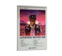 BINFC Legends Never Die by Juice WrldCelebrity Portrait Posters Hip Hop Classic Music Singers Famous Actors Athletes Print Canvas Painting Decoration08x12inch(20x30cm) Frame-style-20