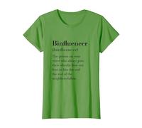 Binfluencer Influencer Pun Taking Out The Bins Garbage Day T-Shirt, Women, Grass Green, X-Small