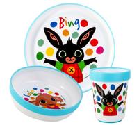 Bing 3pcs Bicolor Dinner Tableware Set Plate, Bowl & Tumbler, BPA Free