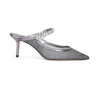 Bing 65 - female - Jimmy Choo - Heeled Mules - Gray - 4 UK - Shoes 4 UK