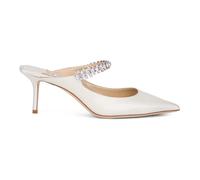 Bing 65 Mules - female - Jimmy Choo - Heeled Mules - White - 4 UK - Shoes 4 UK