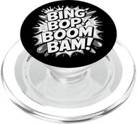 Bing Bop Boom Boom Meme Funny Reaction Saying PopSockets PopGrip for MagSafe