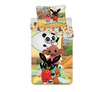 Bing Bunny Bed Set - Reversible Duvet Cover 140 x 200 cm and Pillowcase 70 x 90 cm