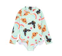 Bing Bunny Girl's 1 Piece Swimming Costume | Light Blue | Official Merch | Size: 2-3 Years Bing Bunny Blue 2-3 Years