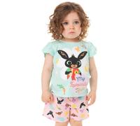 Bing Bunny Girls Blue Bing Short Sleeve Short Leg Pyjama Set - 18-24 Months
