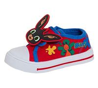 Bing Bunny Kids Canvas Shoes Girls Trainers Boys Canvas Pumps with Removable 3D Badge Easy Touch Fasten Plimsoles