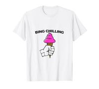 BING CHILLING Ice Cream Funny Meme Quote T-Shirt