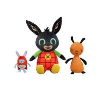 Rainbow Designs Bing, Flop & Hoppity Interactive Soft Toys - Kids Interactive Toys with RFID Technology, Talking Toys That Respond to Each Other, Plush Toy Figures for Kids