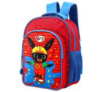 Bing Kids Childrens Premium Backpack School Rucksack Travel Bag Boys Girls with side mesh pockets and front zipped pocket Multicoloured