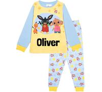 Bing Personalised Pyjama for Kids Long Sleeve Winter PJ Soft and Comfortable Gift for Boys and Girls PJ Set Age 5/6 - Blue