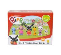 Bing Toy 6 Figure Gift set, Kids Toys & Preschool toys to develop Imaginative Play, includes 6 Characters, Bing, Flop, Sula, Amma, Coco, Charlie