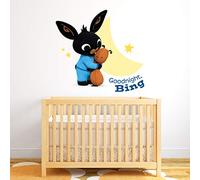 Bing Wall Sticker - Goodnight Bing Bedtime Hug Wall Decal Vinyl Art Mural Bing Bunny (60cm width x 55cm height)