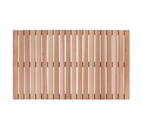 bingaai Cedar Wood Bath Mat 40"×23.6", Cedar Wooden Bath Mats, Wood Shower Stall Mat Non-Slip for Bathroom Bathtub Spa Sauna Garden Home, Wooden Floor Mat Large for Indoor and Outdoor