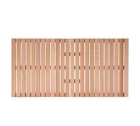 bingaai Cedar Wood Bath Mat 48 × 23.6 in, Wooden Bath Mats, Cedar Wood Shower Mat, Shower Stall Mat Non-Slip for Bathroom Bathtub Spa Sauna Garden Home, Wooden Floor Mat Large for Indoor and Outdoor