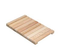 bingaai Cedar Wood Shower Mat, Cedar Wooden Bath Mats, Small Wood Bath Mat 20 x 13 in, Shower Stall Mat Non-Slip for Bathroom Bathtub Spa Sauna Garden Home, Wooden Floor Mat for Indoor and Outdoor