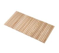 bingaai Roll Up Cedar Wood Bath Mat 40"×20", Wood Shower String Mat for Indoor and Outdoor Use, Non-Slip Wood Bathtub mats, Wooden Bath Mats for Bathroom Sauna Spa Tub Pool Camping