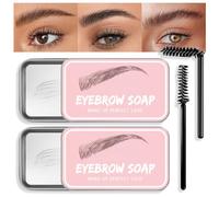 BINGBRUSH Eyebrow Set 2pcs/Set Eyebrow Freezing Wax Waterproof Long Lasting Eyebrow Enhancer Shaping Clear Tint Gel Makeup Balm for Eyebrows