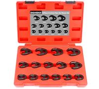 BINGCOBBER 15 Pieces 3/8" 1/2" Crowfoot Wrench Set | 8-24MM Metric CR-MO Steel Open End Drive Crows feet Spanners Wrench Set for repairing cars, trucks, instruments