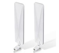 Bingfu 4G LTE Antenna SMA Male Aerial 9dBi Compatible with 4G LTE Wireless CPE Router Hotspot Cellular Gateway Industrial IoT Router Trail Camera Game Camera Security White (2-Pack)