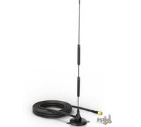 Bingfu 4G LTE MIMO Antenna 10dBi SMA Male with Magnetic Base and 3M Cable, High Gain Omni Directional Antenna for Mobile Routers, Hotspots, CPE, Cellular Gateways, IoT Devices