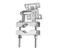 Bingfu Adjustable Antenna Mount Brackets - Wall Mast Clamp Hardware Accessories Holder for Outdoor Home Antenna Mast Mount Kits