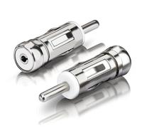 Bingfu Car Antenna Adapter Universal Vehicle Car Stereo Adapter ISO Socket to DIN Plug Connector (2-Pack) for Vehicle Car Audio Radio Head Unit Stereo Receiver