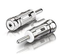 Bingfu Car Antenna Adapter Universal Vehicle Car Stereo Adapter ISO Socket to DIN Plug Connector (2-Pack) for Vehicle Car Audio Radio Head Unit Stereo Receiver