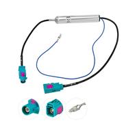 Bingfu Car Antenna Amplifier & Fakra Z Adapter - FM/AM Radio Signal Booster for Vehicle Stereo Head Unit Receiver