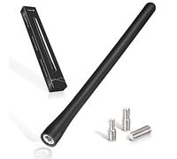 Bingfu Car Antenna DAB FM Radio Aerial 19.5cm Universal Roof Mount Rubber Short Antenna Mast Replacement with Excellent DAB & FM Reception for All Cars Truck SUV, M4.0 M5.0 M6.0 Screws