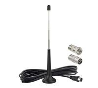 Bingfu DAB FM Radio Antenna Indoor Telescopic FM Aerial Rod Magnetic Base with 3Meter Extension Cable for Tuner Radio Portable HiFi Receiver Stereo Home Theater AV Receiver