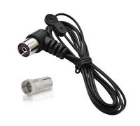 Bingfu Dipole FM Radio Antenna - HiFi AM Aerial 75 Ohm Coax Coupling Indoor Coax Plug to F Plug Adapter for AM/FM Radio