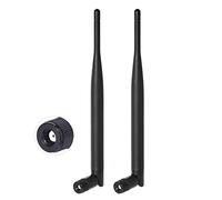 Bingfu Dual Band WiFi Antenna 2.4GHz 5GHz 5.8GHz 6dBi MIMO RP-SMA Male Aerial Antenna (2-Pack) for WiFi Router Range Extender Gateway Wireless Mini PCI Express PCIE Network Card USB Adapter