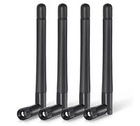 Bingfu External WiFi Antenna Aerial Dual Band 2.4GHz 5GHz 5.8GHz 3dBi MIMO RP-SMA Male for Bluetooth WiFi Router Wireless Network Card USB Adapter Video Surveillance Monitor (4-Pack)