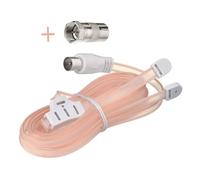 Bingfu FM Antenna DAB Digital Radio Antenna Dipole Indoor Aerial 75 Ohm T Tormation 180mm Cable Aerial PAL Plug Adapter F Connector 2 kit for Home